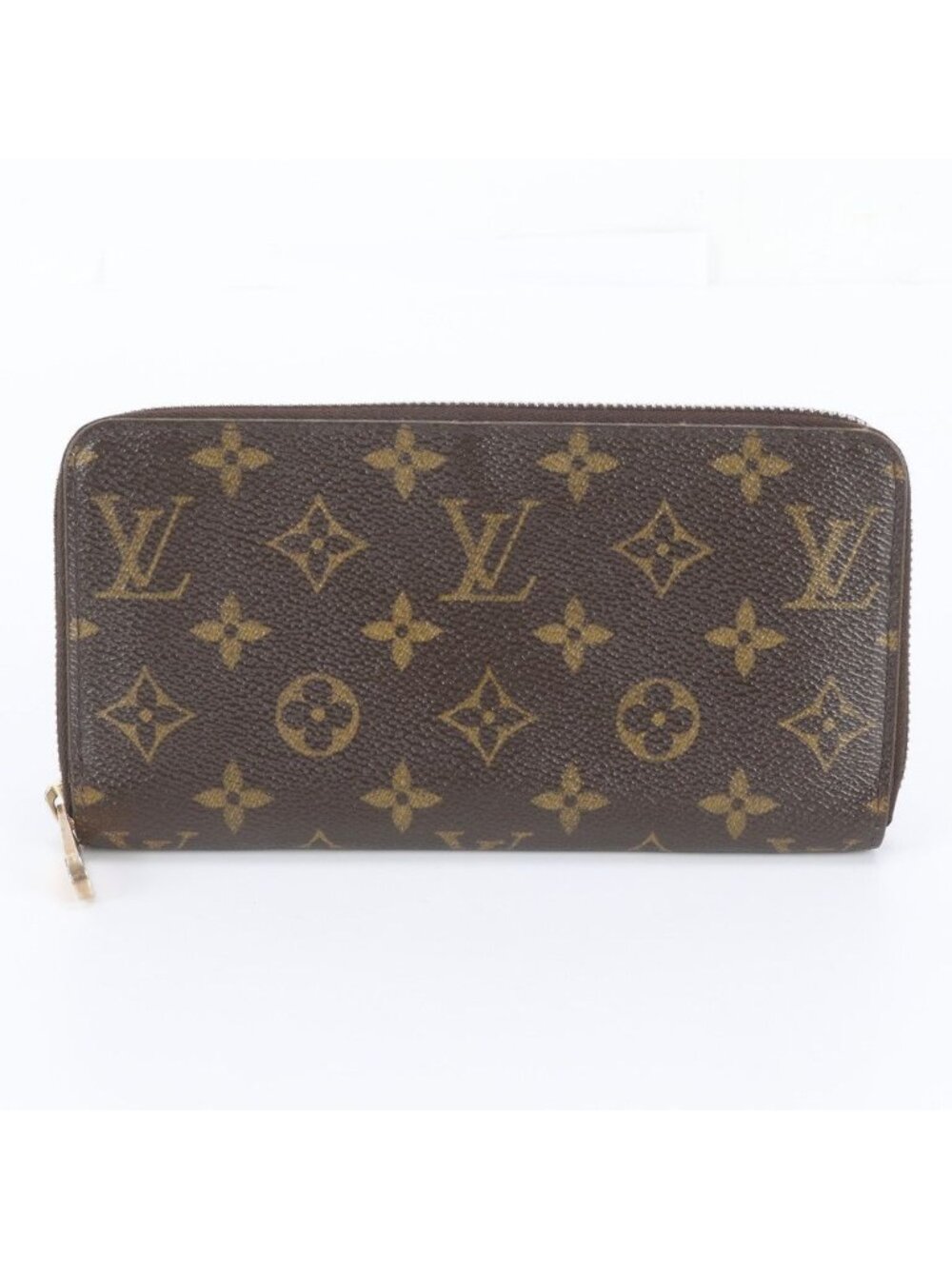 Louis Vuitton Monogram Zippy Wallet Leather Zip Around